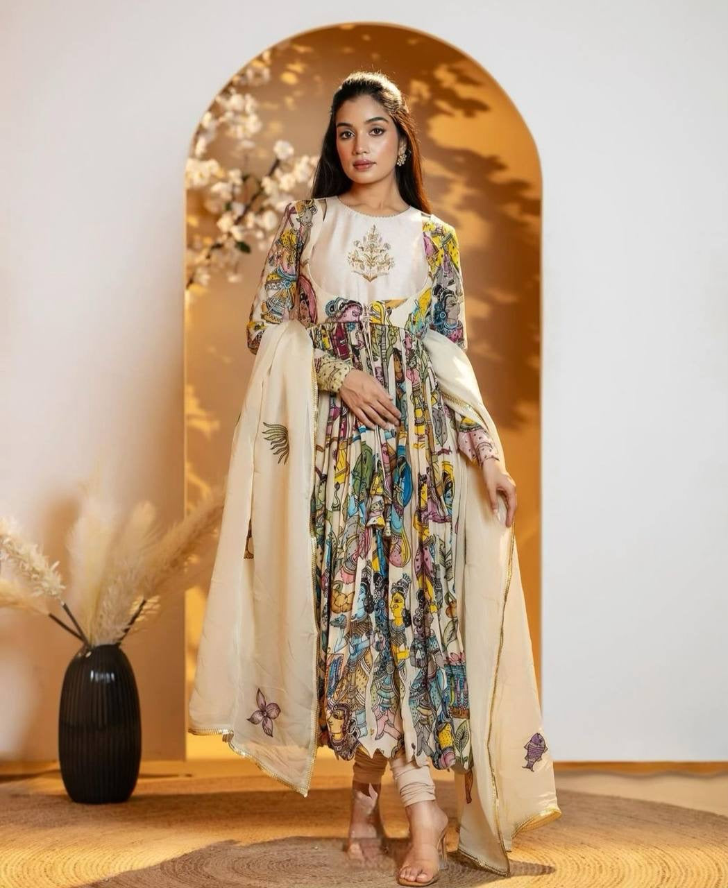 Introducing the stunning Kalamkari Gown from Shivtraa Creation!