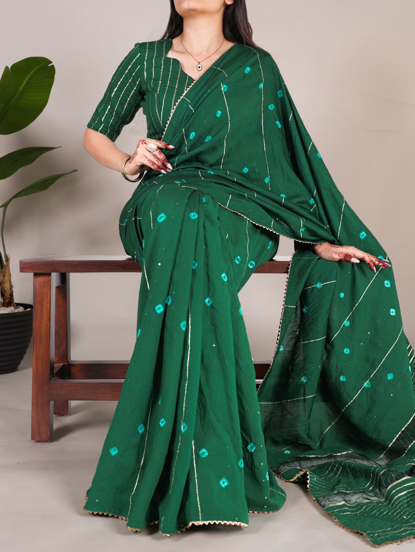 Introducing the Shivtraa Lux - where elegance meets ethereal charm in this enchanting Viscose Chanderi Saree!