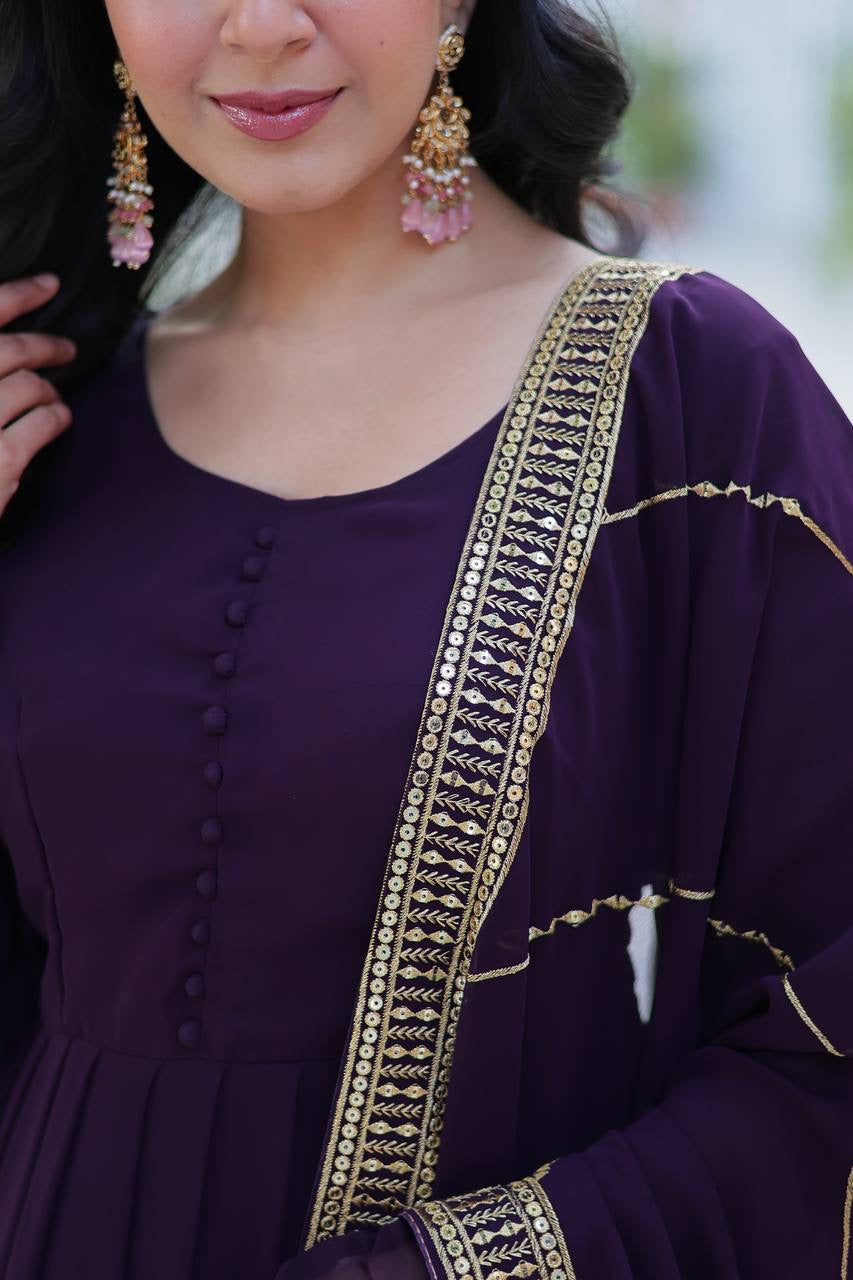 Introducing the Shivtraa Lux Faux Blooming Gown with Dupatta!