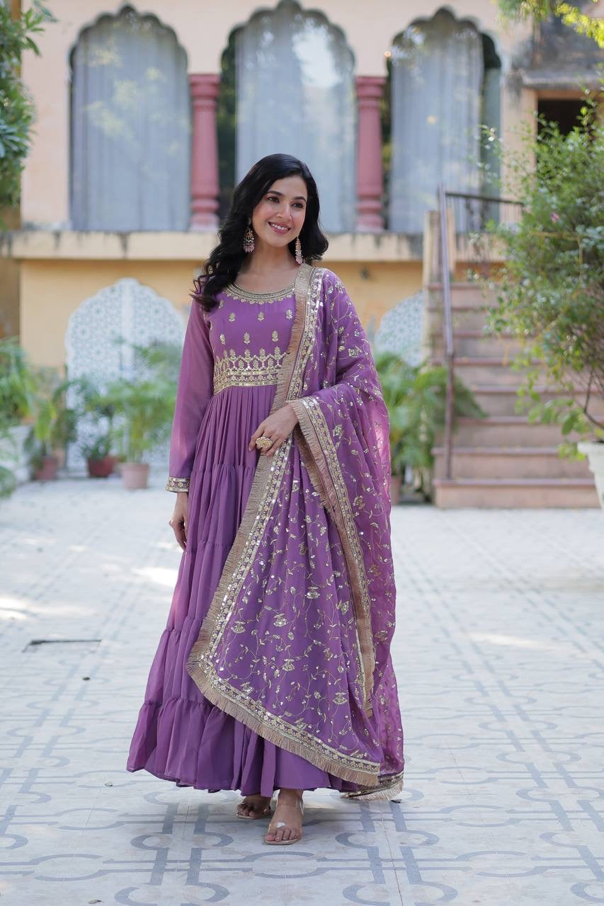PREMIUM READYMADE GOWN COLLECTIONS 2025, Introducing the Shivtraa Lux Desirable Women's Fully Flair Gown