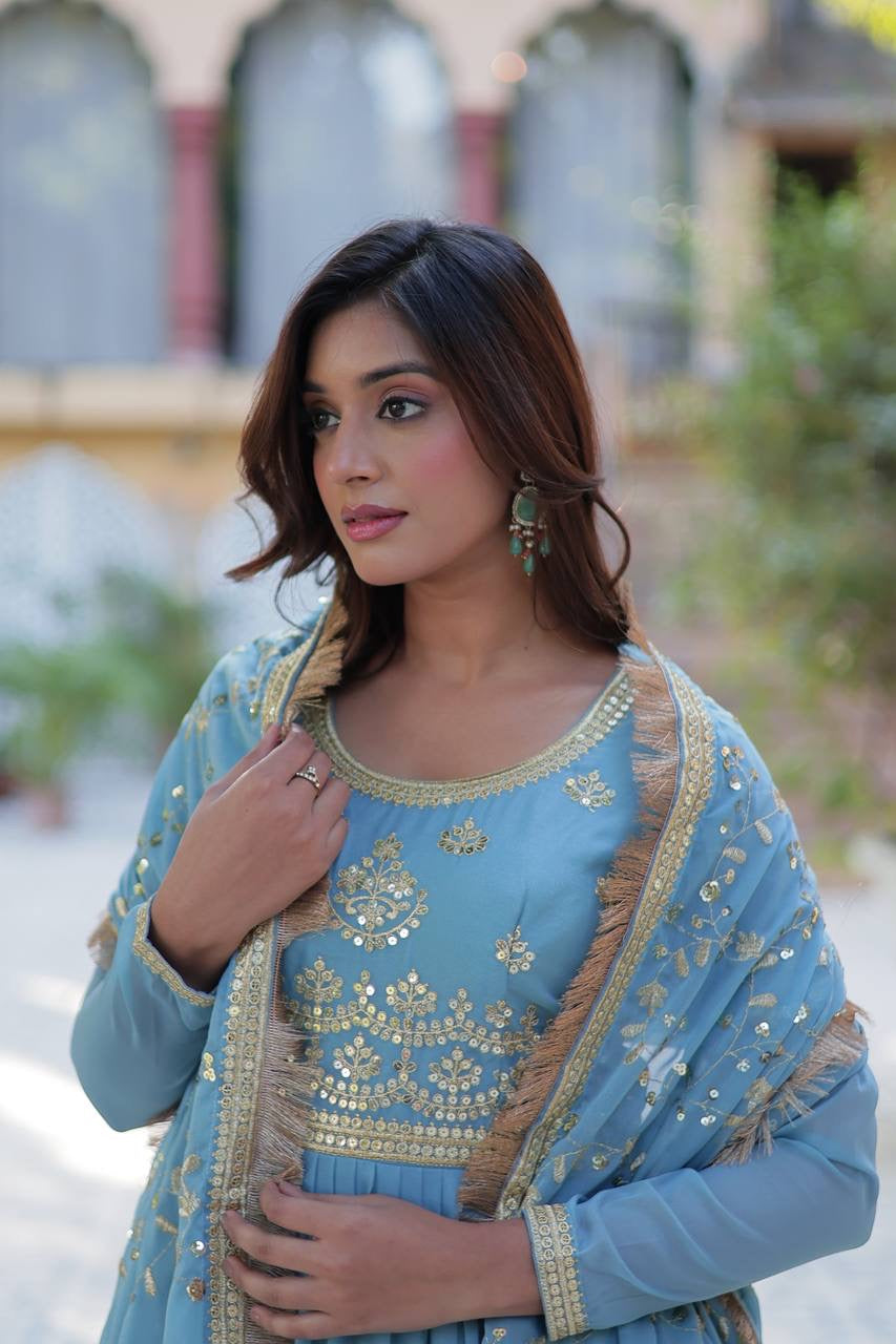 PREMIUM READYMADE GOWN COLLECTIONS 2025, Introducing the Shivtraa Lux Desirable Women's Fully Flair Gown