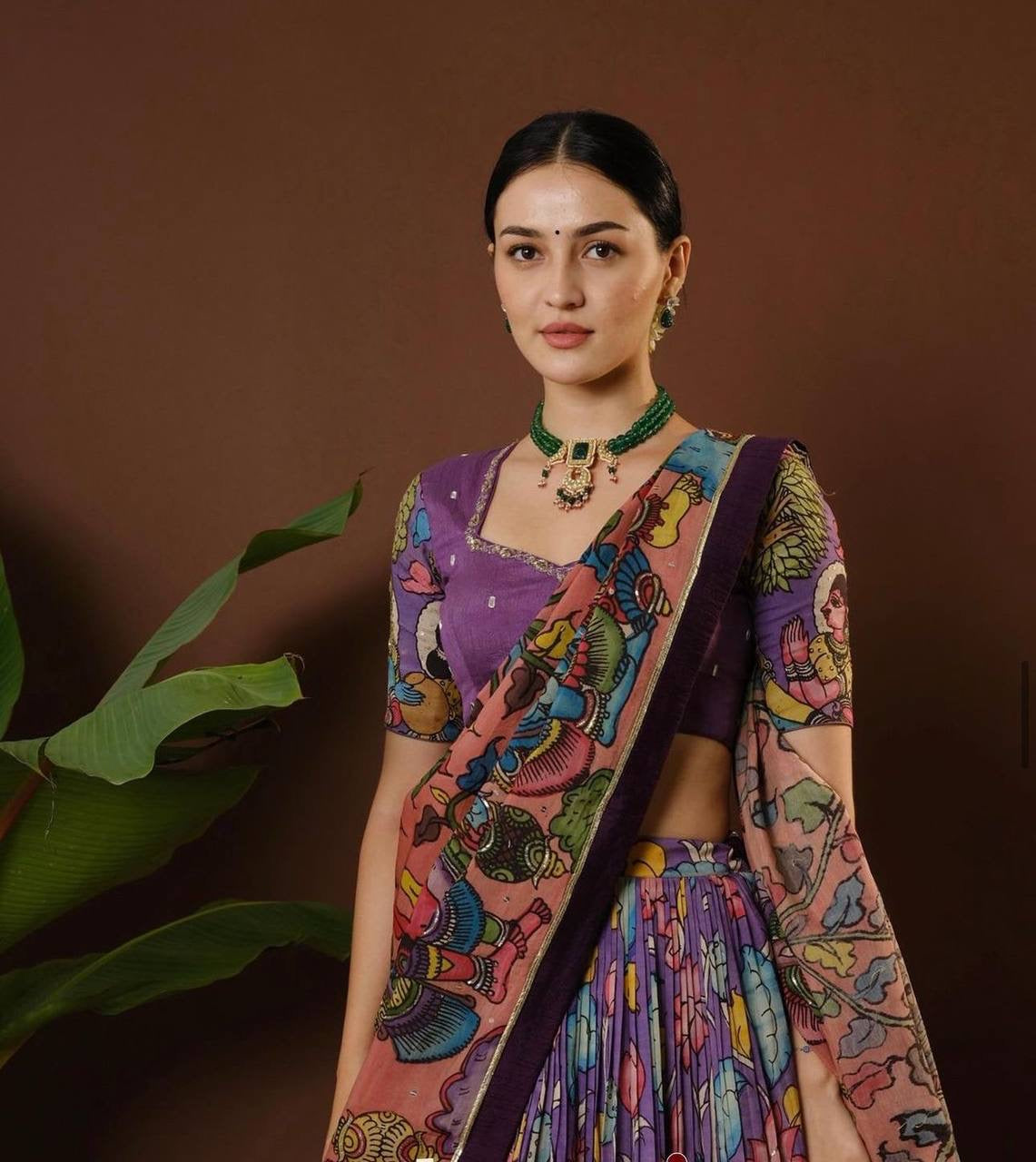 Introducing the festive special Kalamkari Lehenga Choli from Shivtraa Brand Creation!