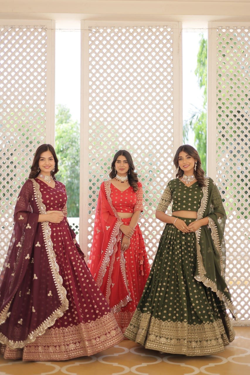 Any Occasion Perfect Functional Designer Worked Lehenga Choli Outfits