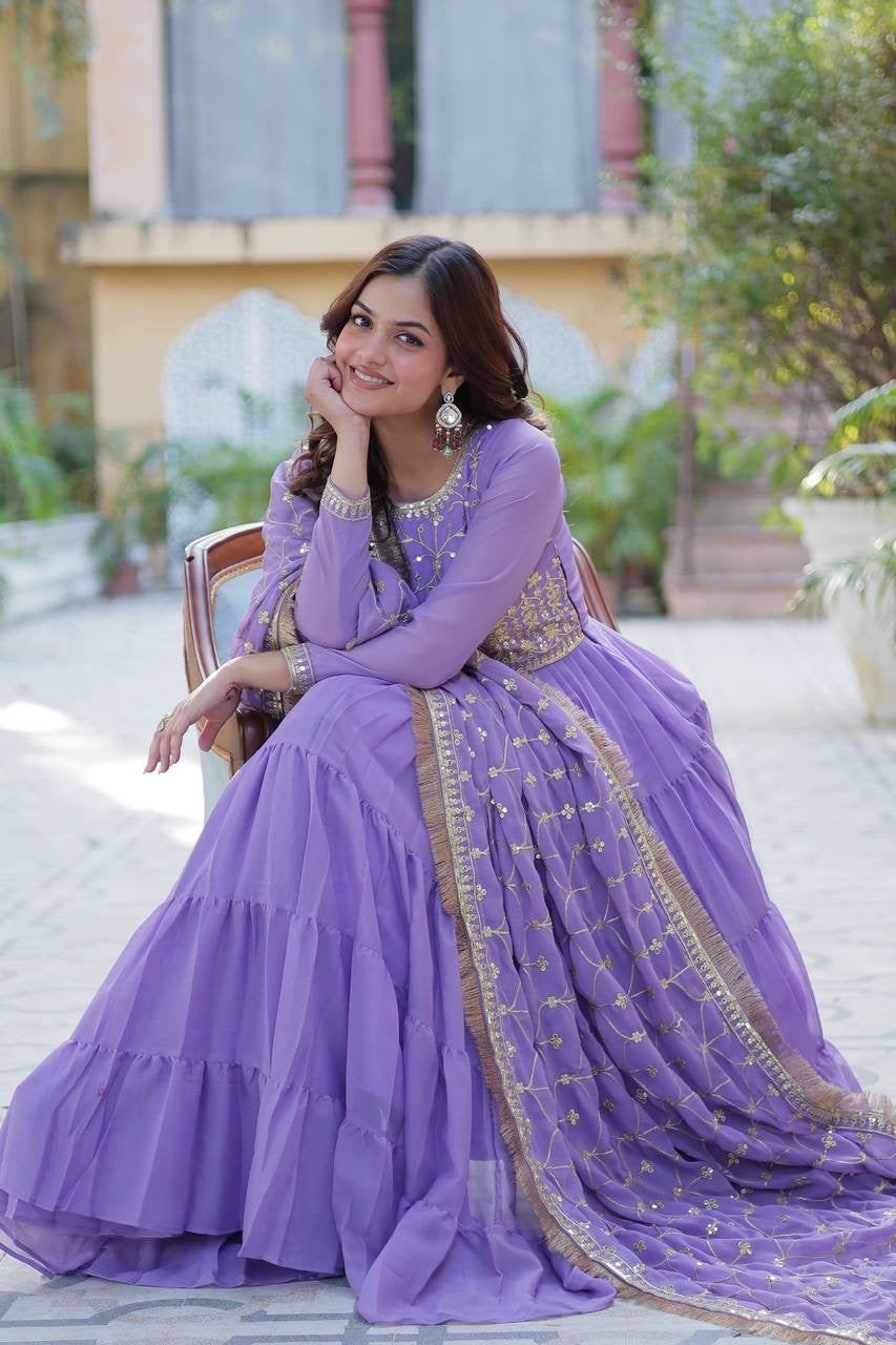 PREMIUM READYMADE GOWN COLLECTIONS 2025, Introducing the Shivtraa Lux Desirable Women's Fully Flair Gown