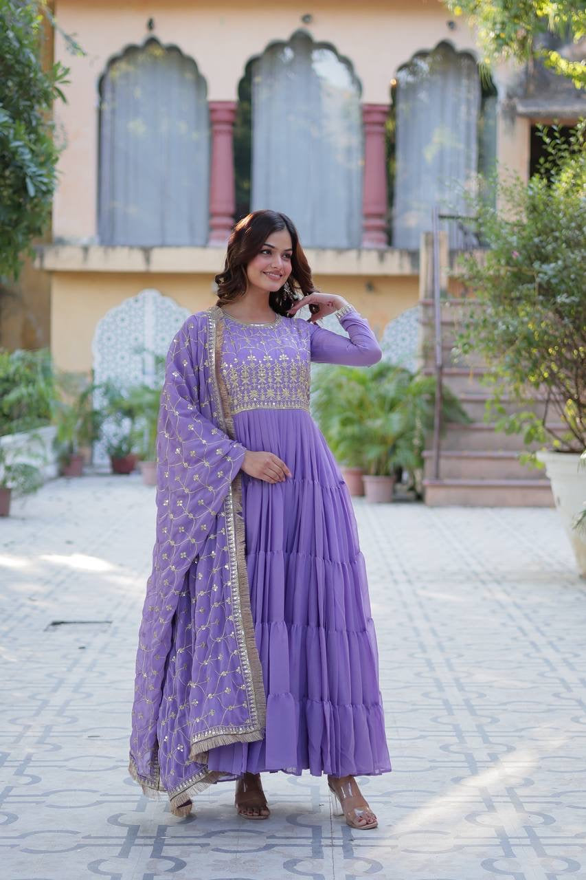 PREMIUM READYMADE GOWN COLLECTIONS 2025, Introducing the Shivtraa Lux Desirable Women's Fully Flair Gown