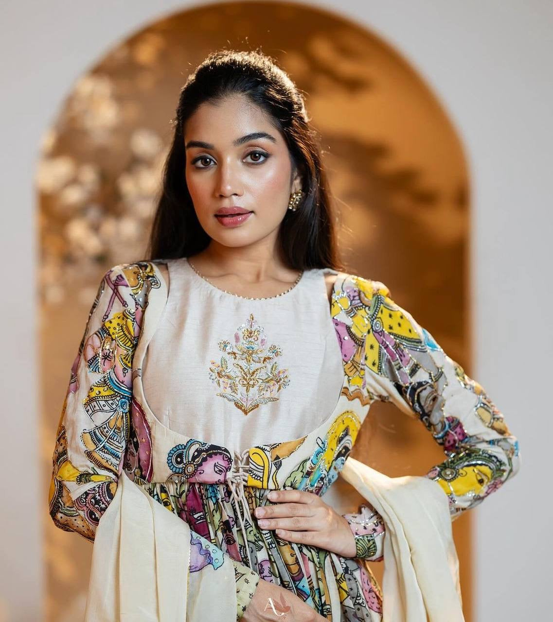 Introducing the stunning Kalamkari Gown from Shivtraa Creation!