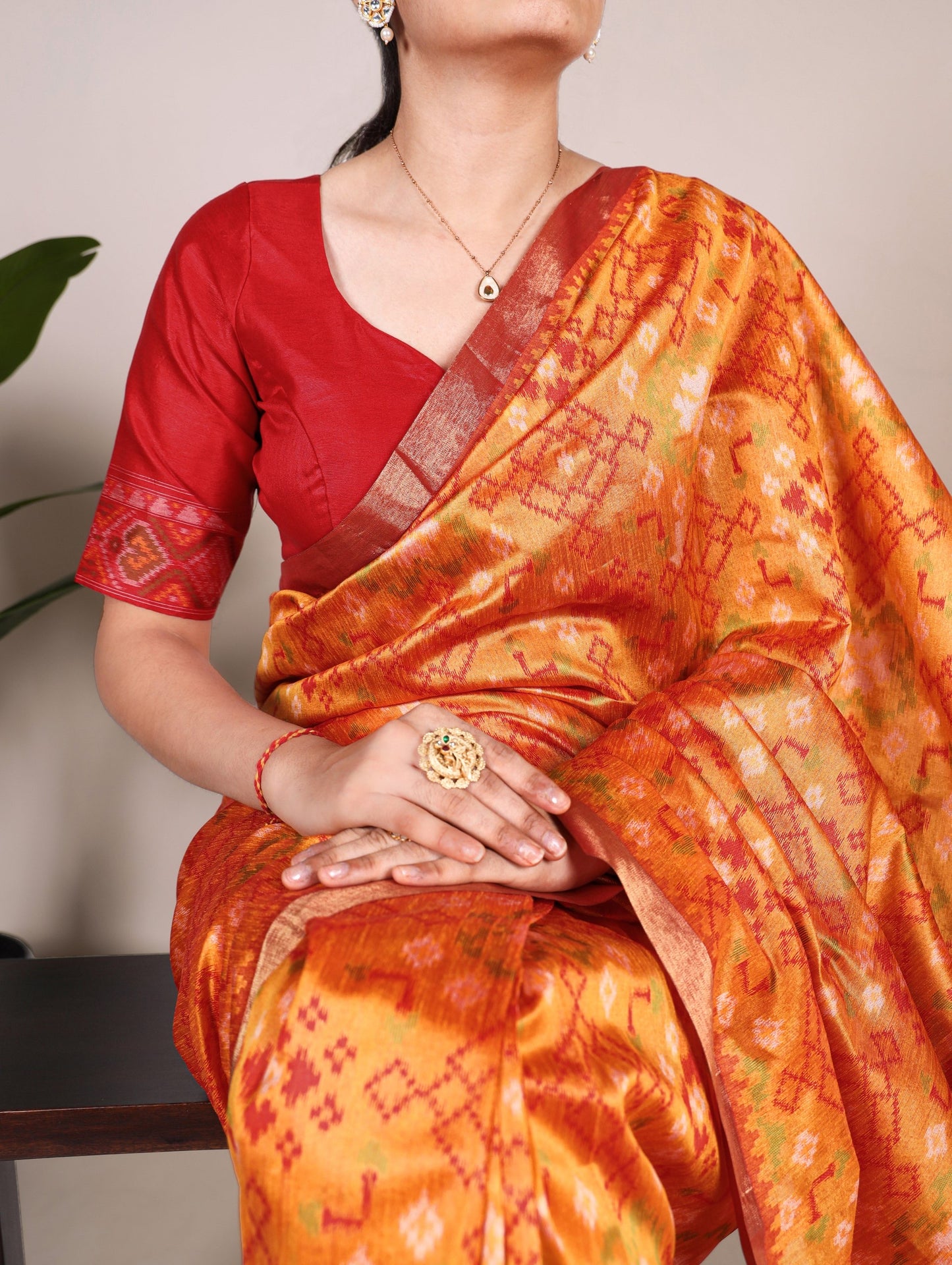 Introducing the exquisite Shivtraa Lux Art in every weave, featuring our stunning Patola Saree! 🪷