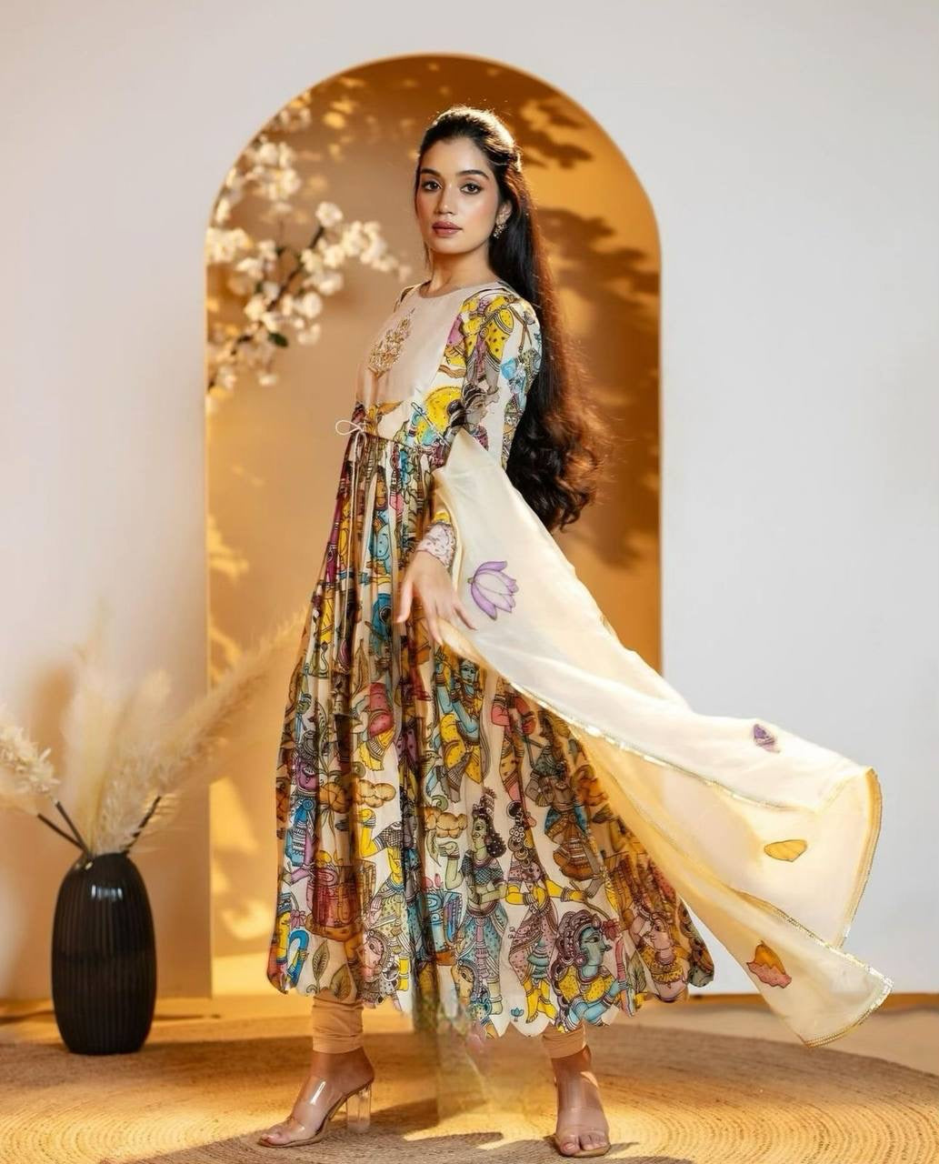 Introducing the stunning Kalamkari Gown from Shivtraa Creation!