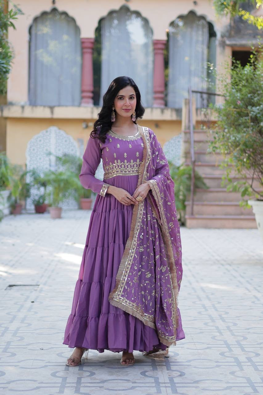 PREMIUM READYMADE GOWN COLLECTIONS 2025, Introducing the Shivtraa Lux Desirable Women's Fully Flair Gown