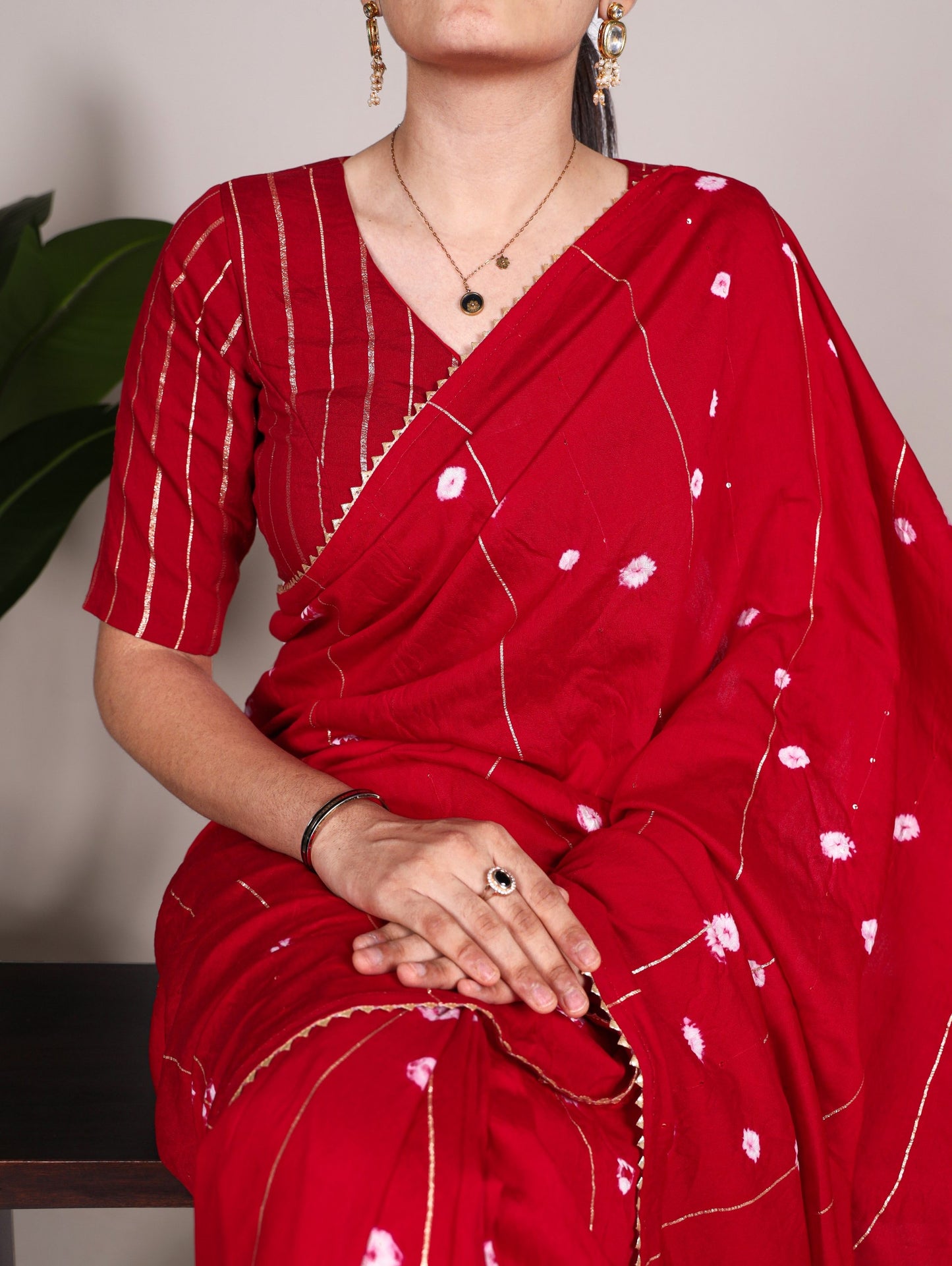 Introducing the Shivtraa Lux - where elegance meets ethereal charm in this enchanting Viscose Chanderi Saree!
