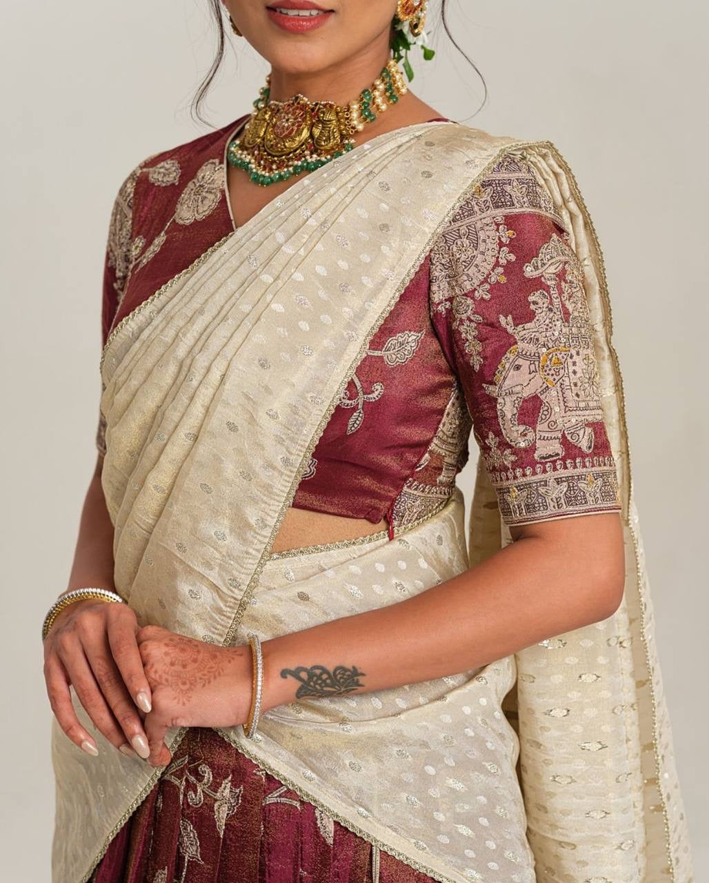 Shivtraa Designer Lux Creation is excited to announce the launch of a stunning Kalamkari Lehenga Choli.