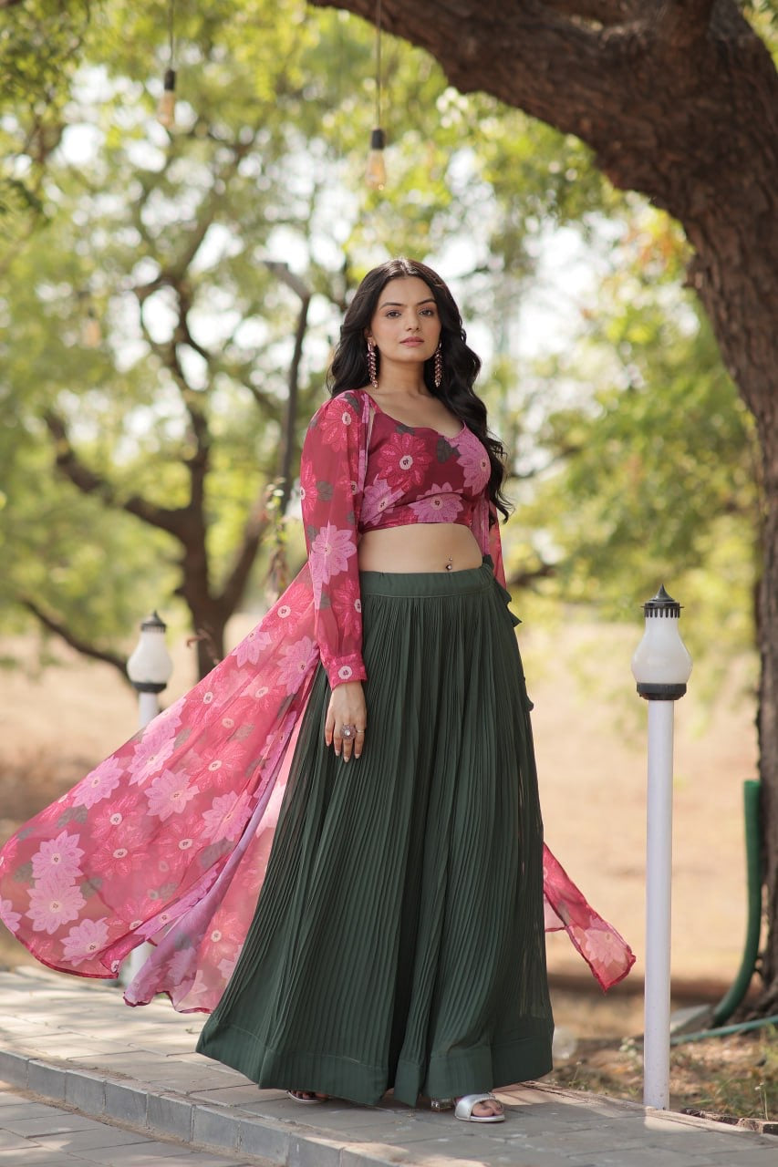 Exquisite Craftsmanship Designer Three Lehenga Choli For Modern Girls