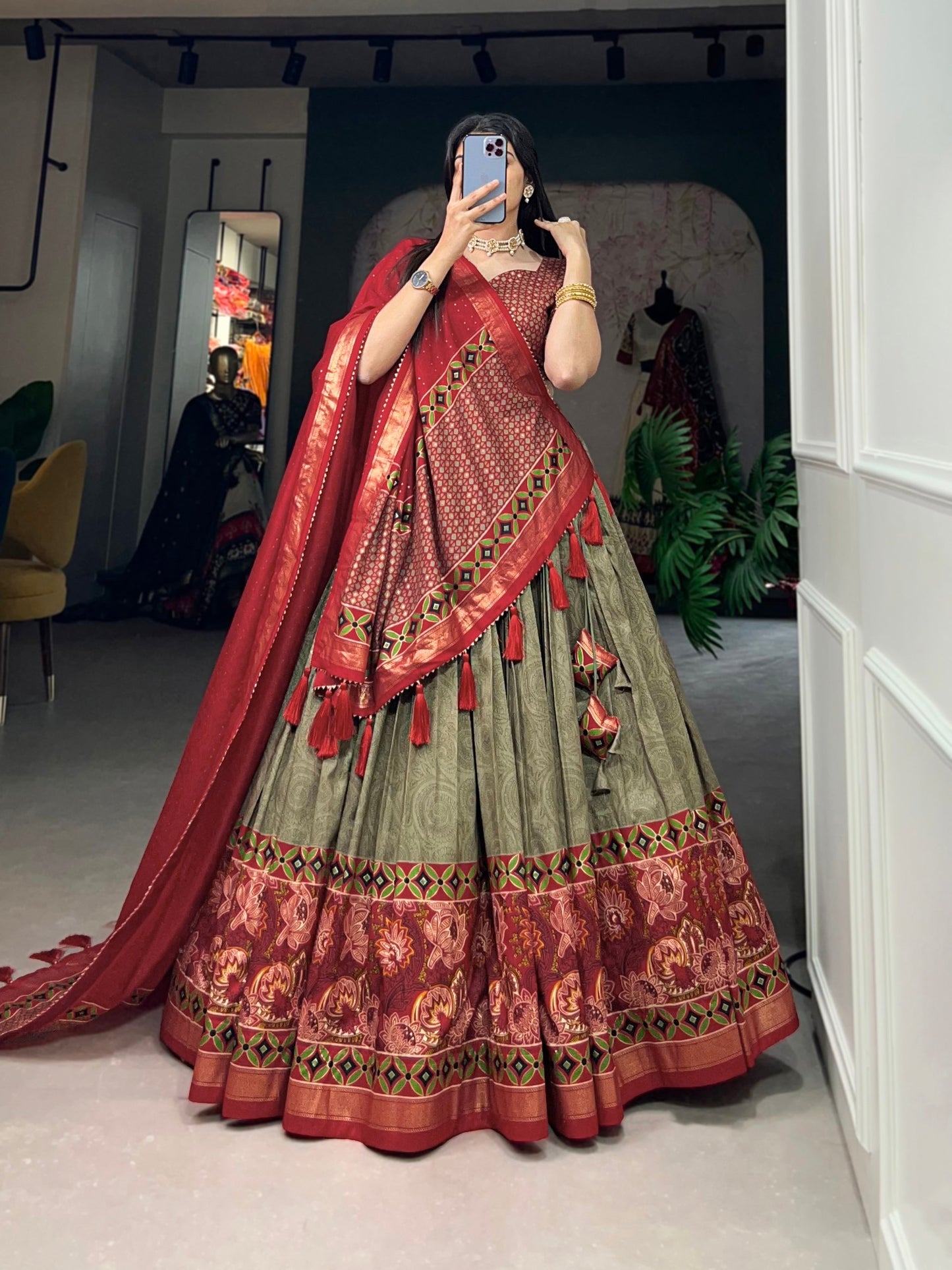 Glamour Designer Tussar Silk Lehenga Choli Can’t Wait For Most Affordable Designs