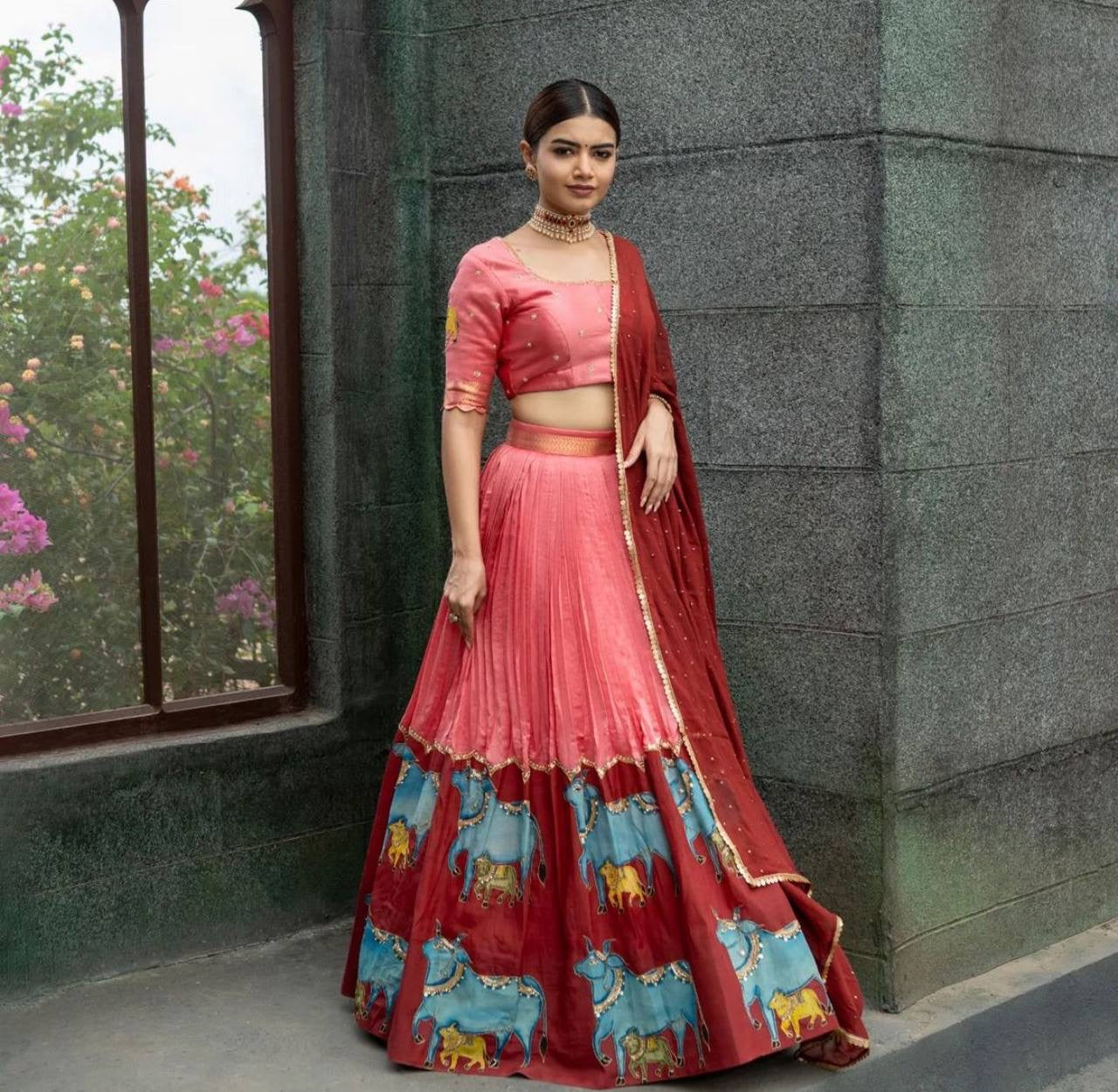 Indian Traditional’s Newly Kalam Art Printed Special Occasion Lehenga Choli