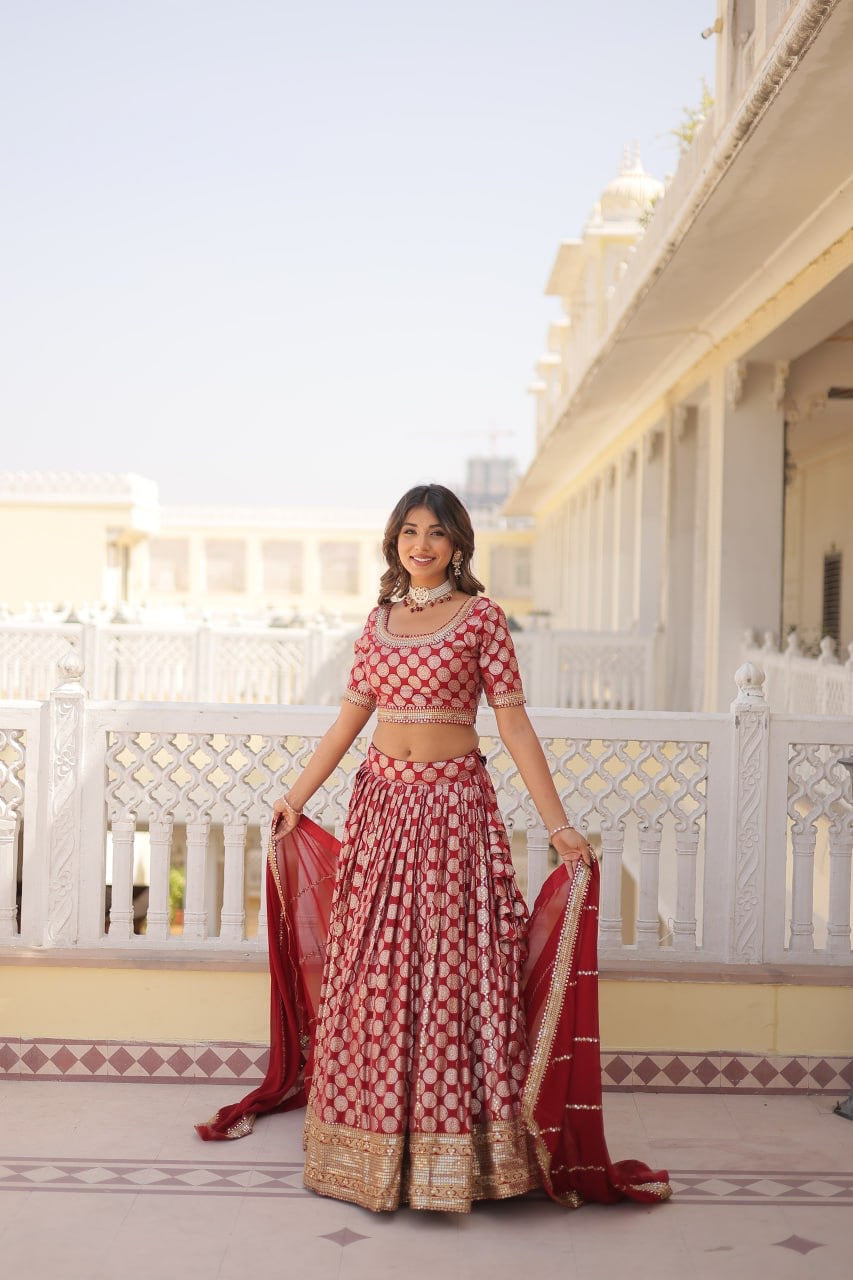 Traditional Designer Worked Functional Wedding Lehenga Choli Special Occasional