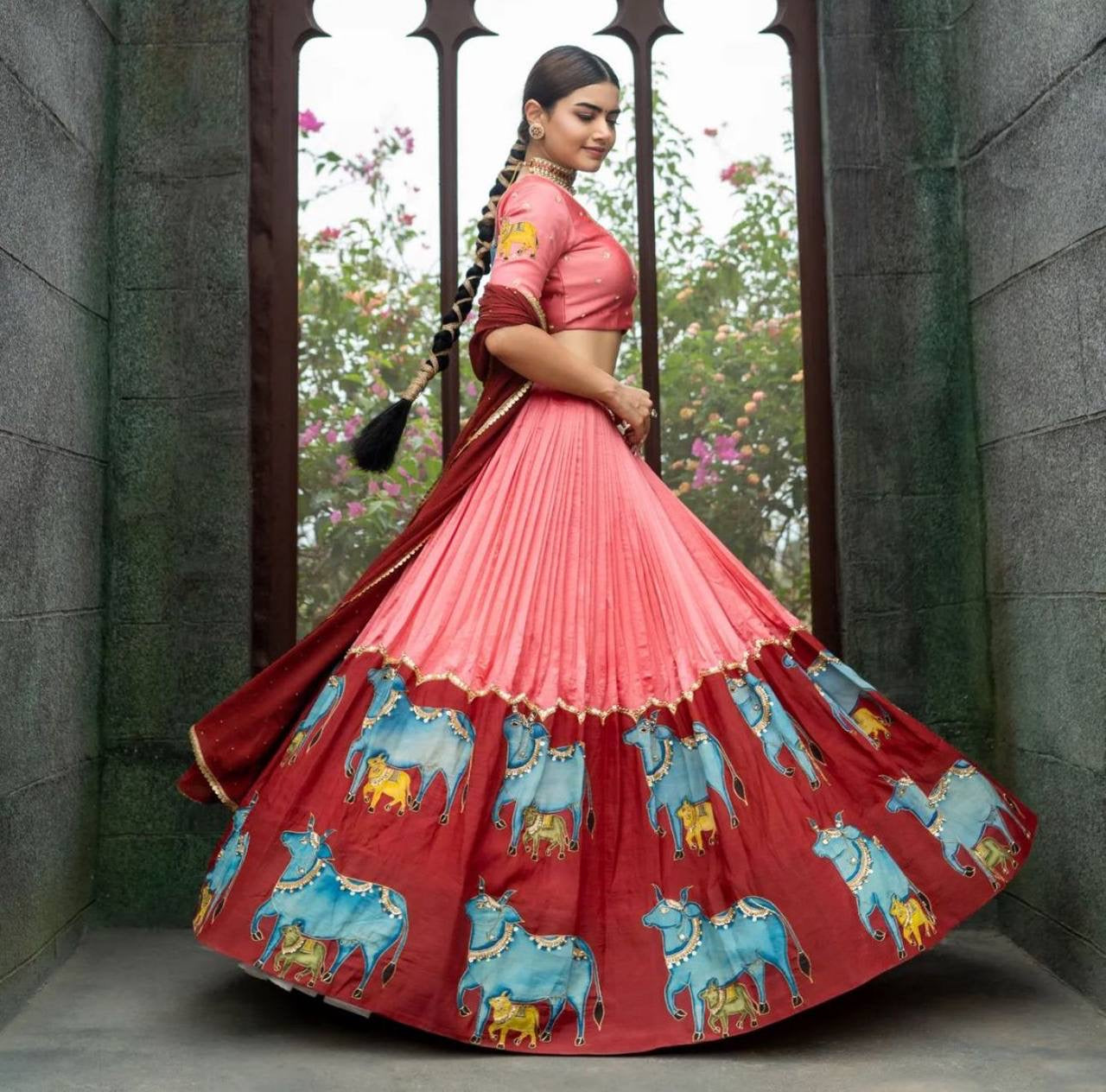 Indian Traditional’s Newly Kalam Art Printed Special Occasion Lehenga Choli