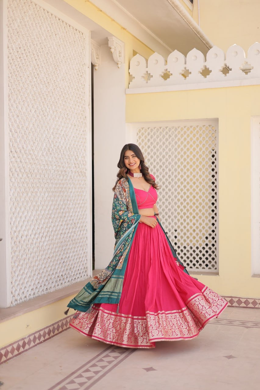 Three Designer Timeless Trends Wedding Functional Lehenga Choli