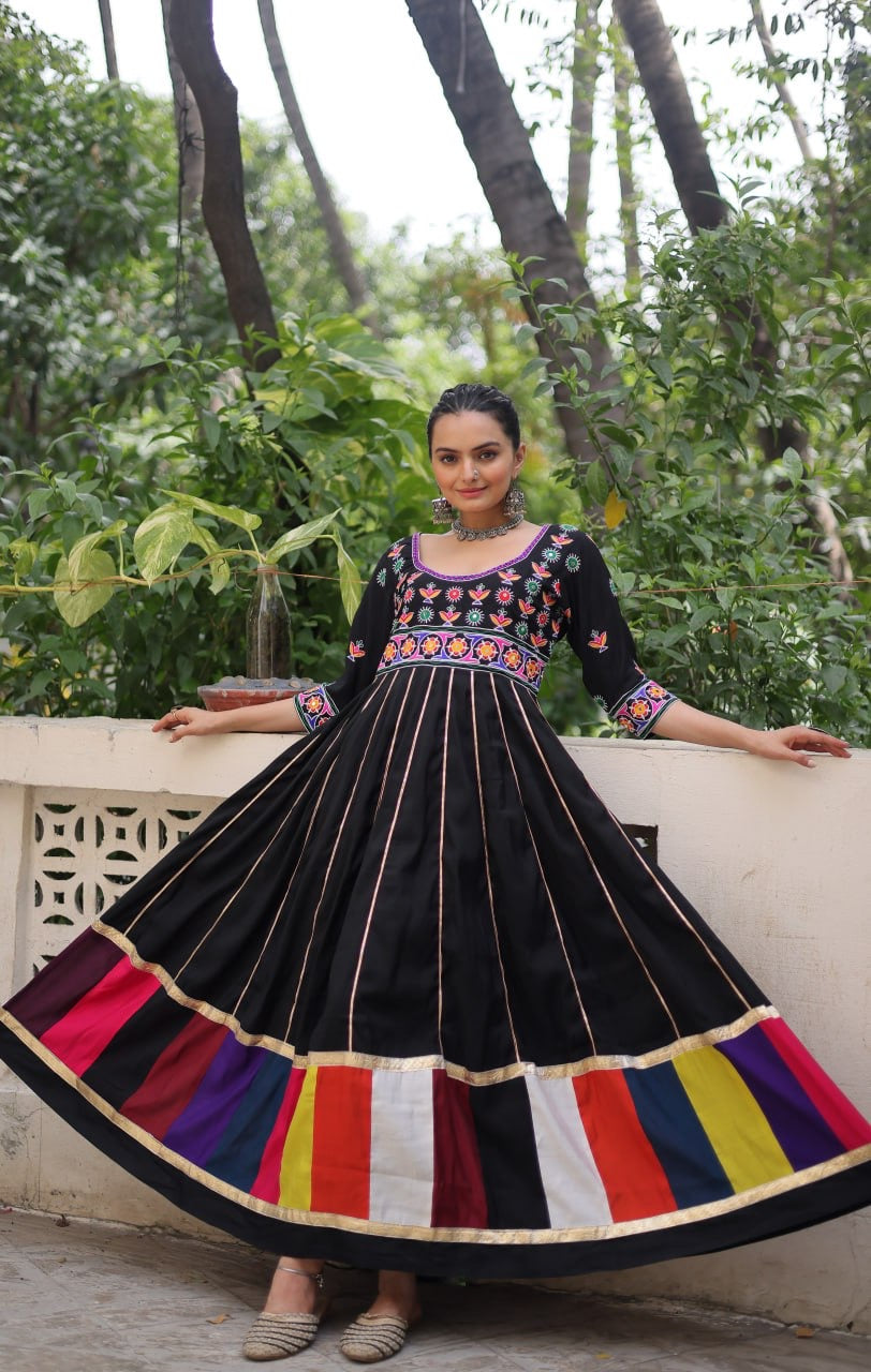 SHIVTRAA DESIGNER NAVRATRI GAMTHI WORKED GOWN COLLECTION BY 2025