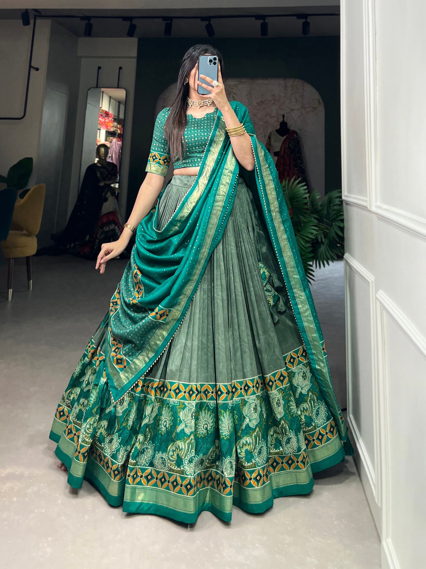 Glamour Designer Tussar Silk Lehenga Choli Can’t Wait For Most Affordable Designs