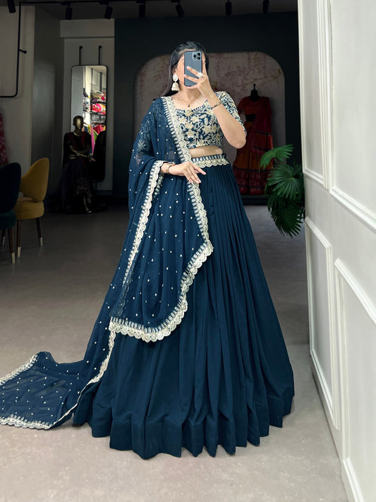 Gorgeous Georgette and Embroidered Worked Lehenga Choli