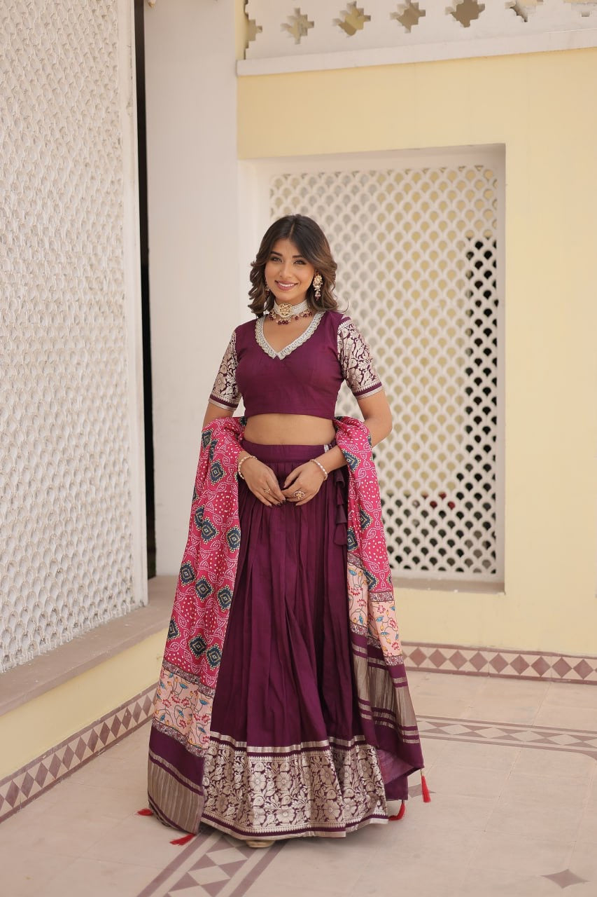 Three Designer Timeless Trends Wedding Functional Lehenga Choli