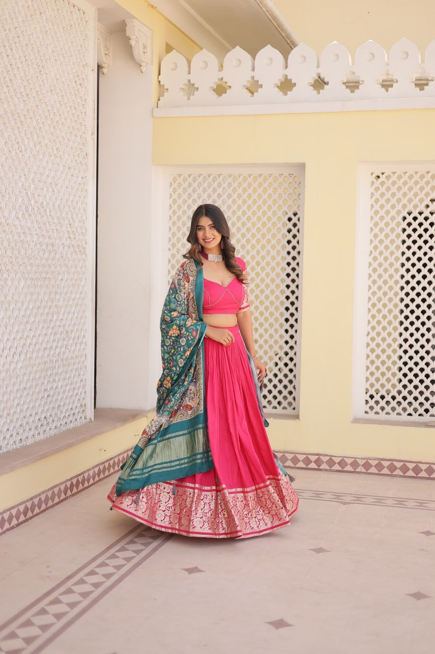 Three Designer Timeless Trends Wedding Functional Lehenga Choli