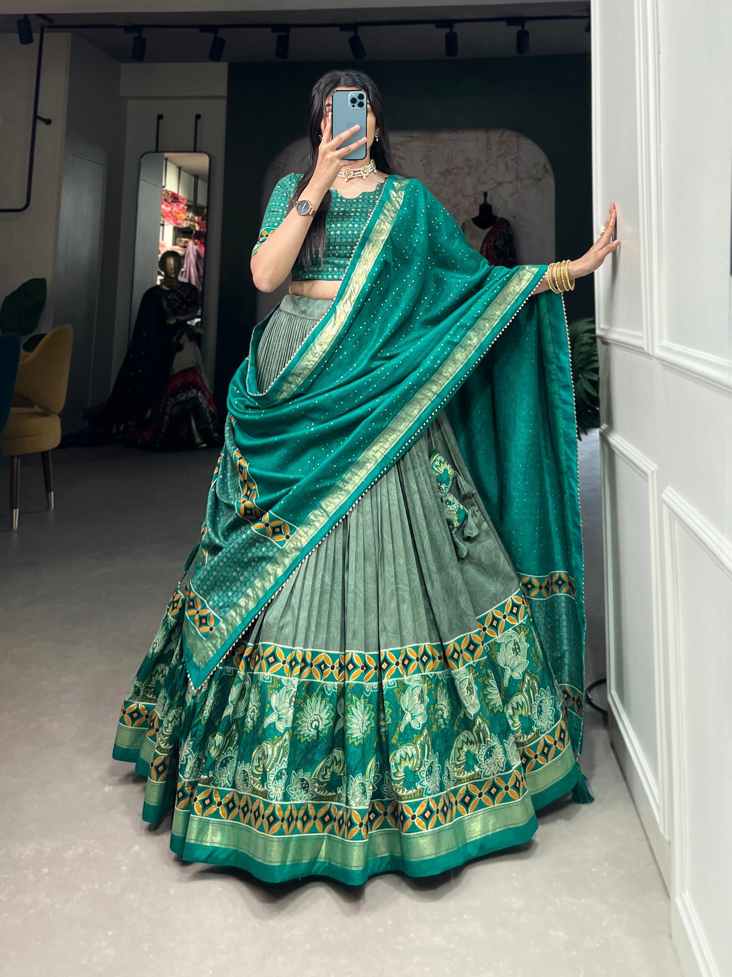 Glamour Designer Tussar Silk Lehenga Choli Can’t Wait For Most Affordable Designs