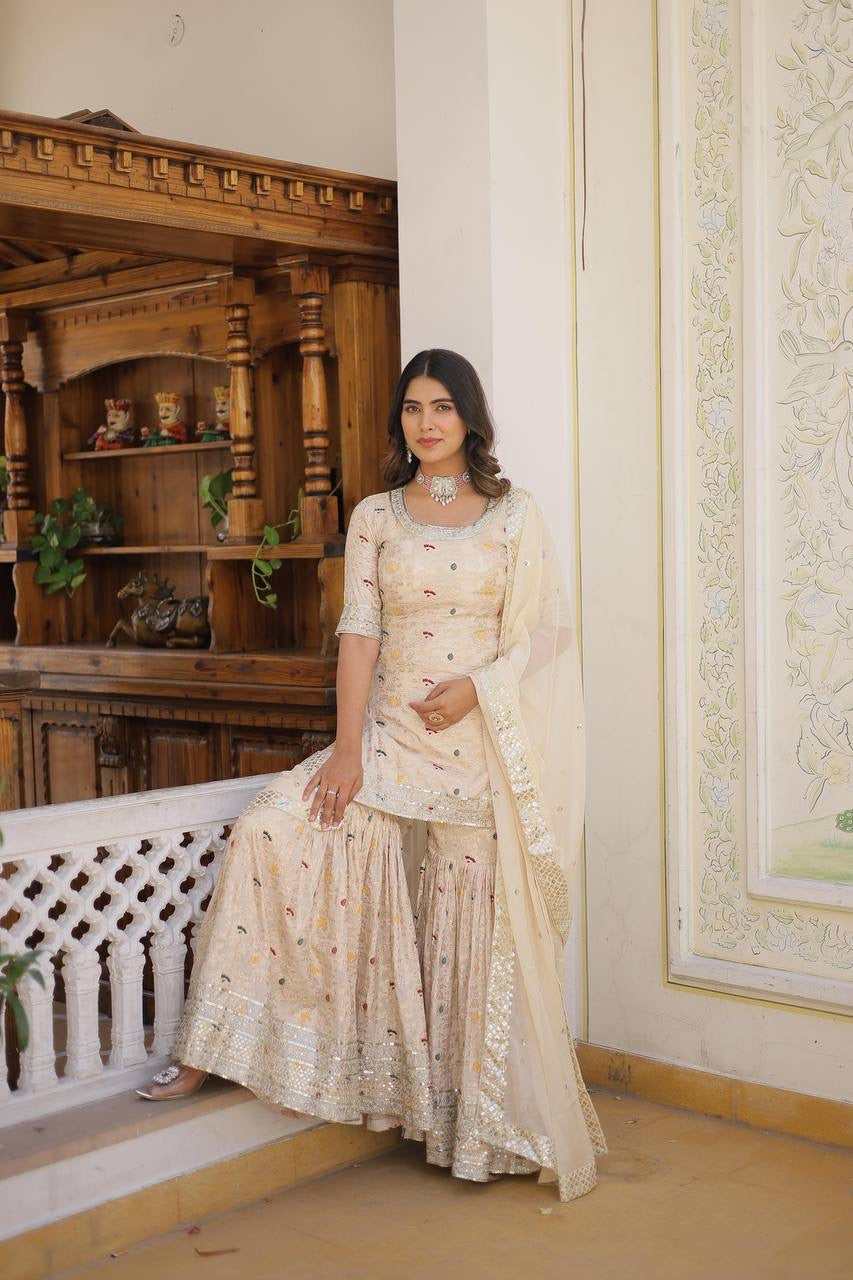 Introducing the Shivtraa Lux Premium Designer Gharara Style Collection!