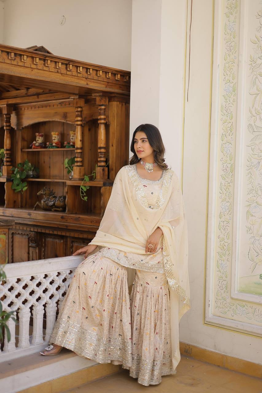 Introducing the Shivtraa Lux Premium Designer Gharara Style Collection!