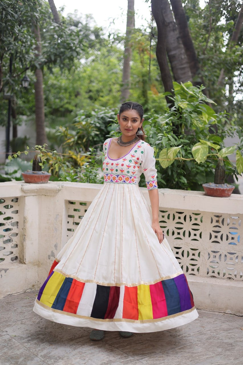 SHIVTRAA DESIGNER NAVRATRI GAMTHI WORKED GOWN COLLECTION BY 2025