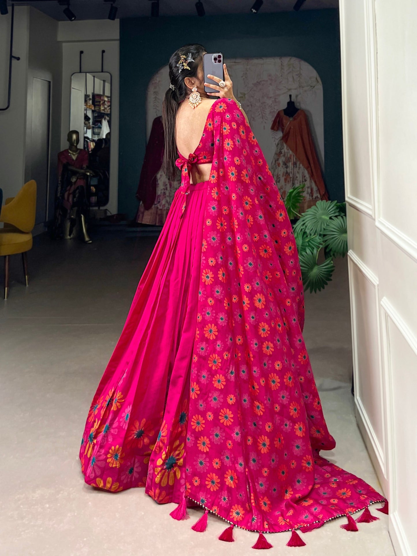 Shivtraa Lux Blossom Boldly: Radiate Charm in Floral Printed Lehengas