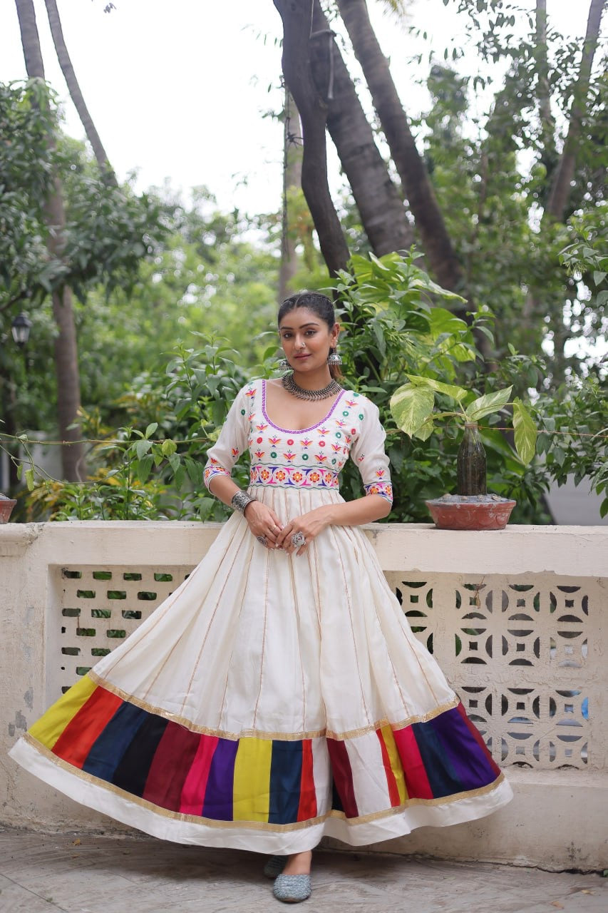SHIVTRAA DESIGNER NAVRATRI GAMTHI WORKED GOWN COLLECTION BY 2025