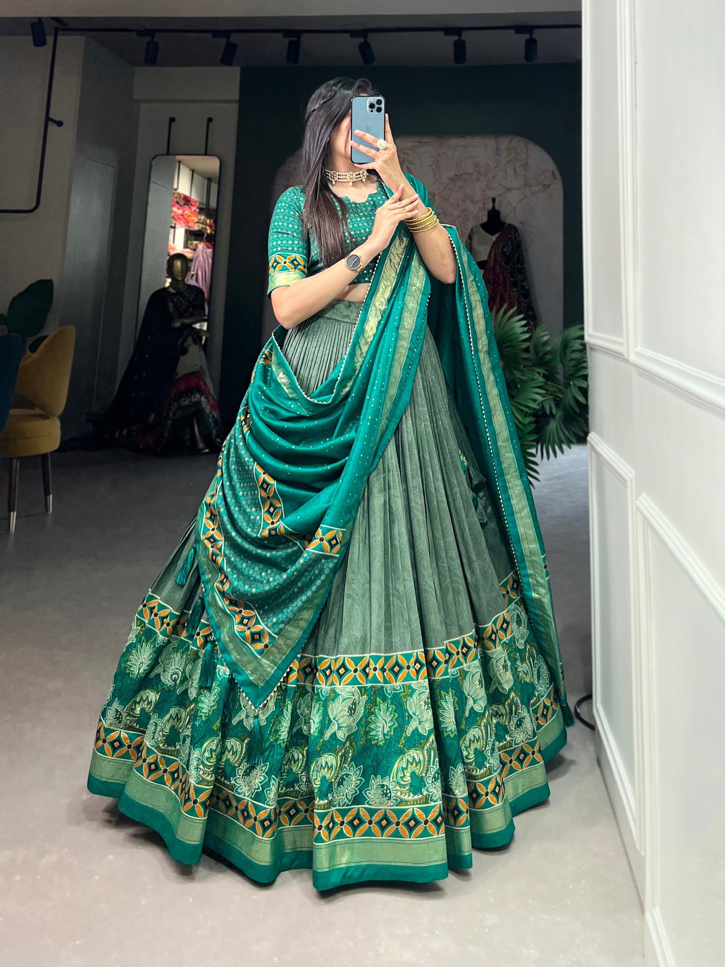 Glamour Designer Tussar Silk Lehenga Choli Can’t Wait For Most Affordable Designs