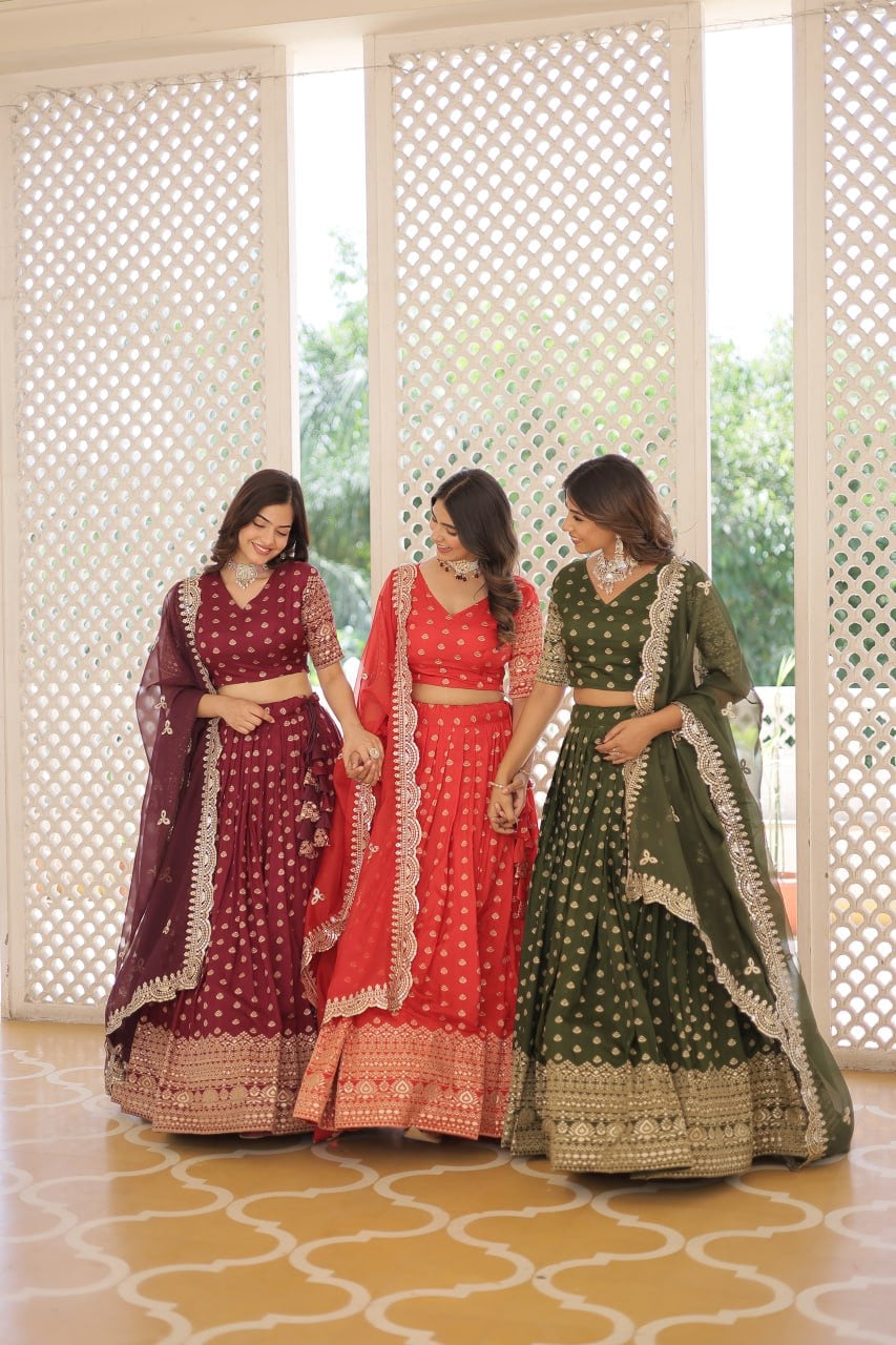 Any Occasion Perfect Functional Designer Worked Lehenga Choli Outfits