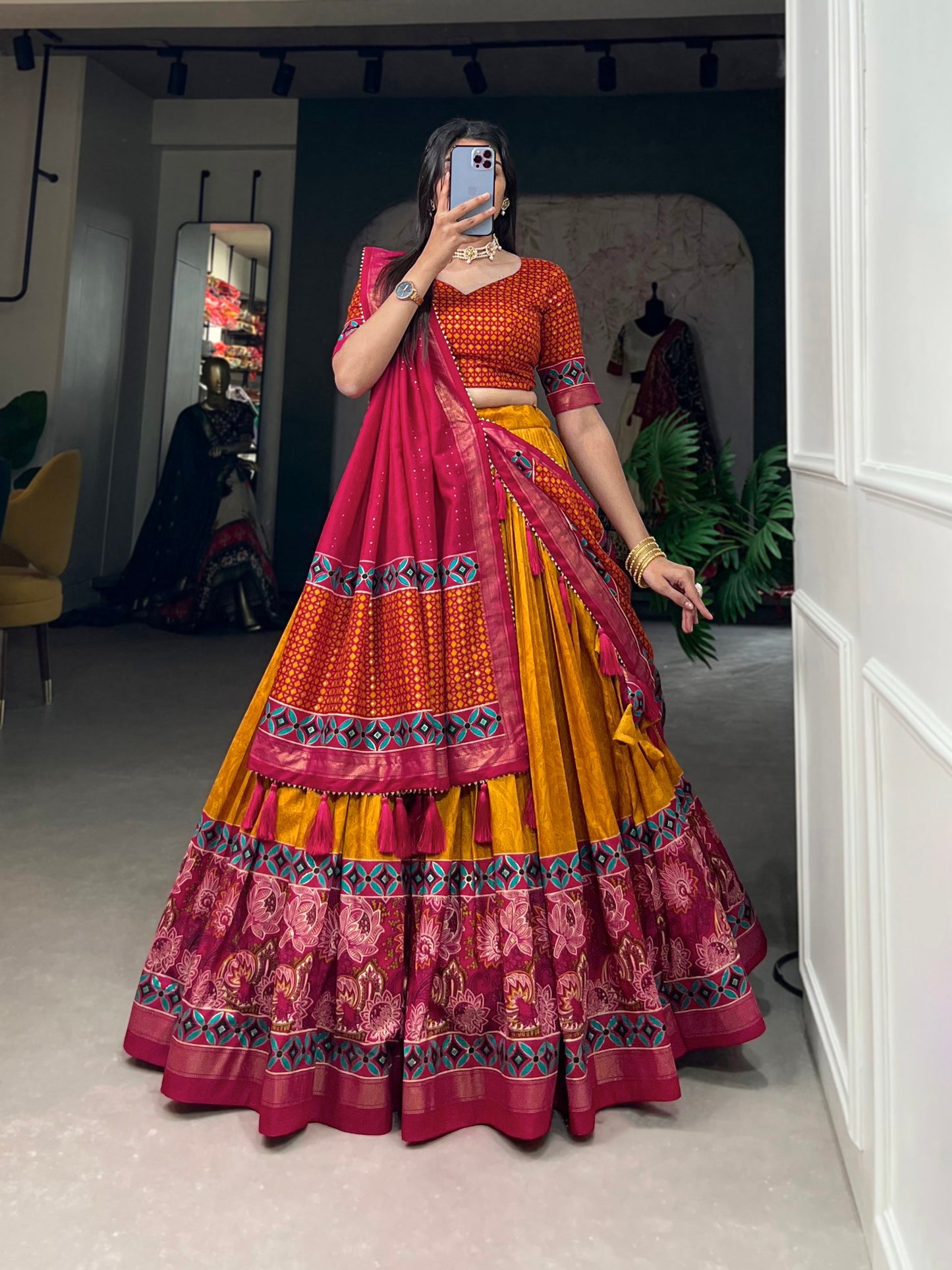 Glamour Designer Tussar Silk Lehenga Choli Can’t Wait For Most Affordable Designs