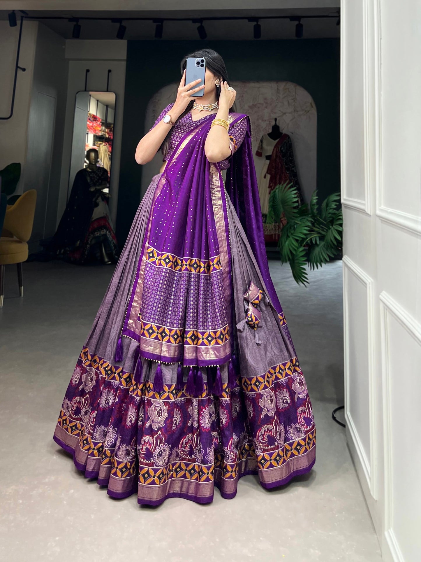 Glamour Designer Tussar Silk Lehenga Choli Can’t Wait For Most Affordable Designs