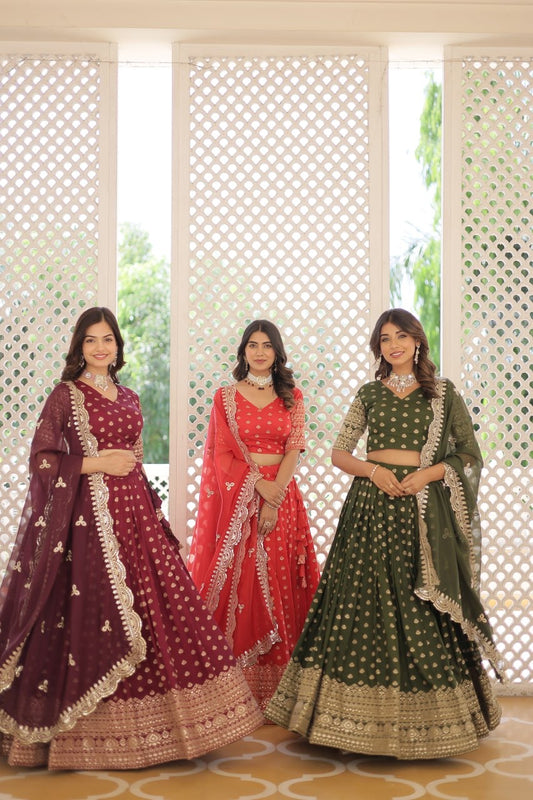 Any Occasion Perfect Functional Designer Worked Lehenga Choli Outfits