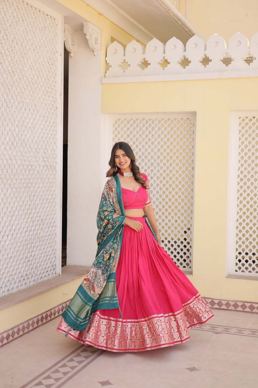 Three Designer Timeless Trends Wedding Functional Lehenga Choli