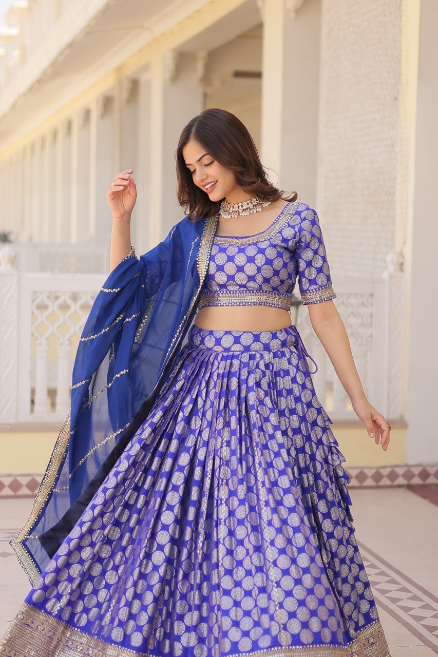 Traditional Designer Worked Functional Wedding Lehenga Choli Special Occasional