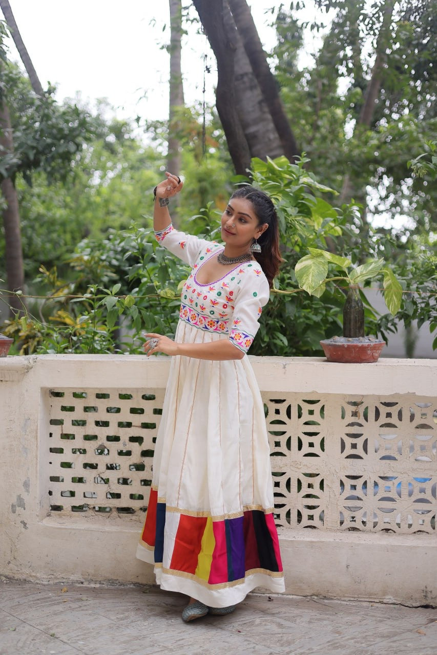 SHIVTRAA DESIGNER NAVRATRI GAMTHI WORKED GOWN COLLECTION BY 2025