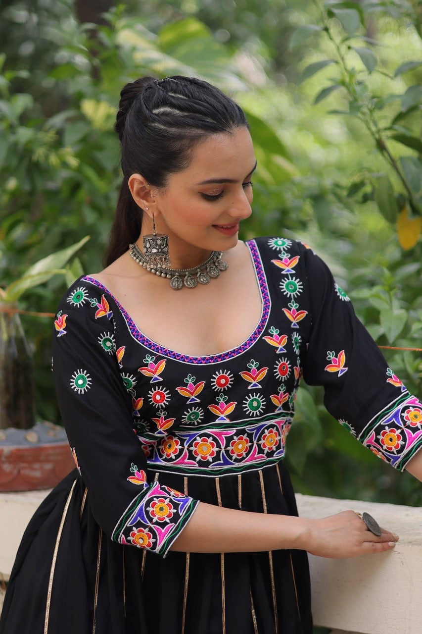SHIVTRAA DESIGNER NAVRATRI GAMTHI WORKED GOWN COLLECTION BY 2025