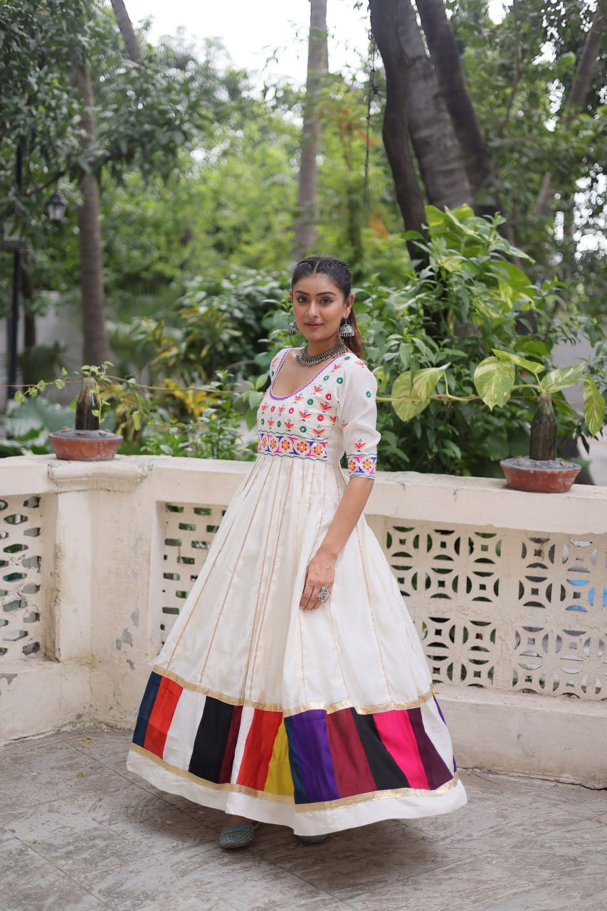 SHIVTRAA DESIGNER NAVRATRI GAMTHI WORKED GOWN COLLECTION BY 2025