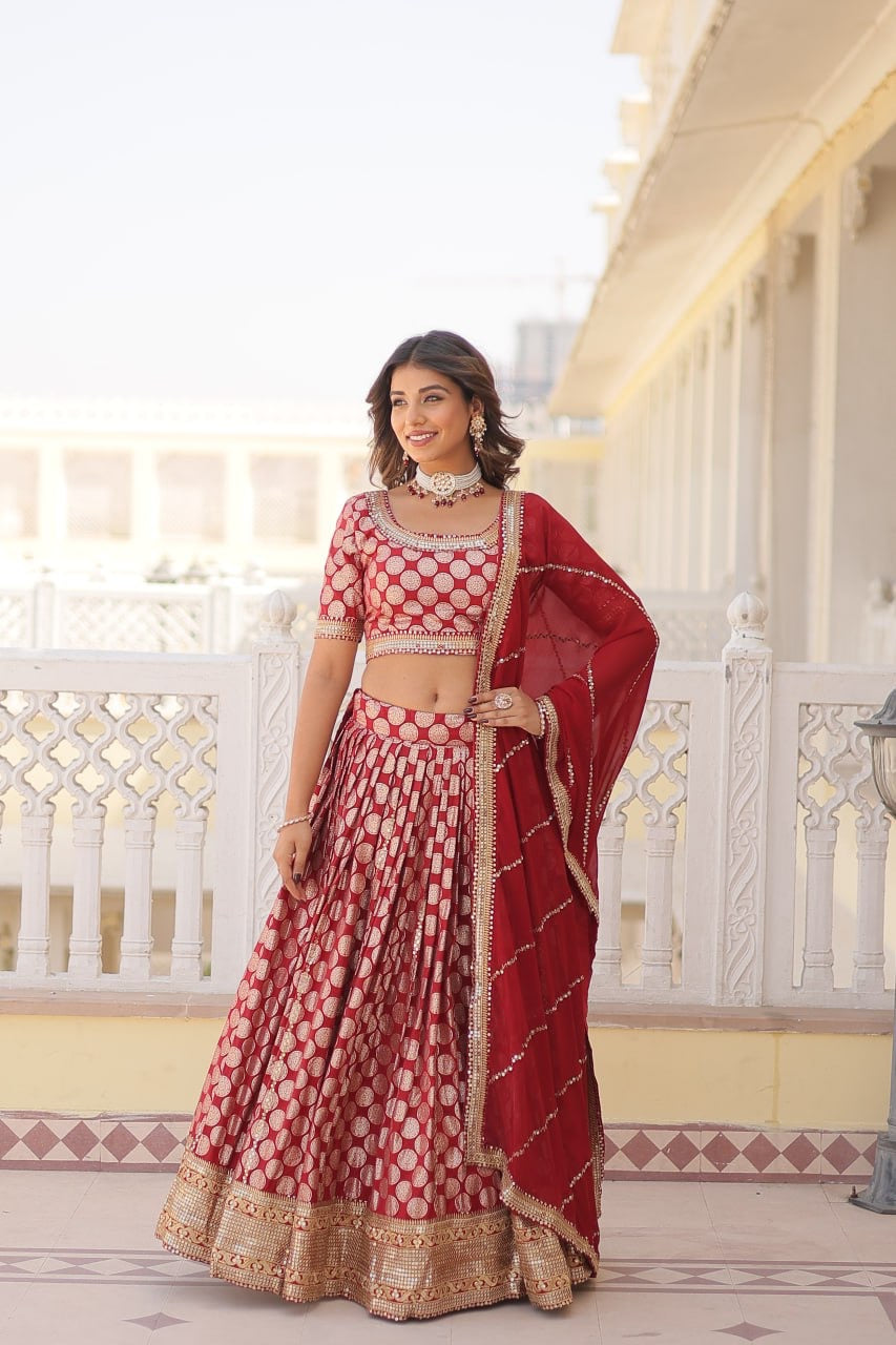 Traditional Designer Worked Functional Wedding Lehenga Choli Special Occasional