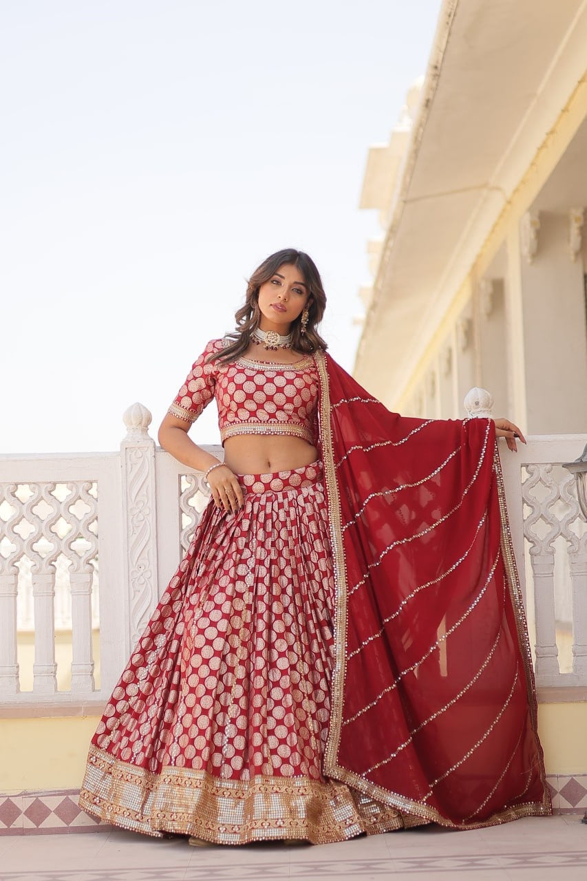 Traditional Designer Worked Functional Wedding Lehenga Choli Special Occasional