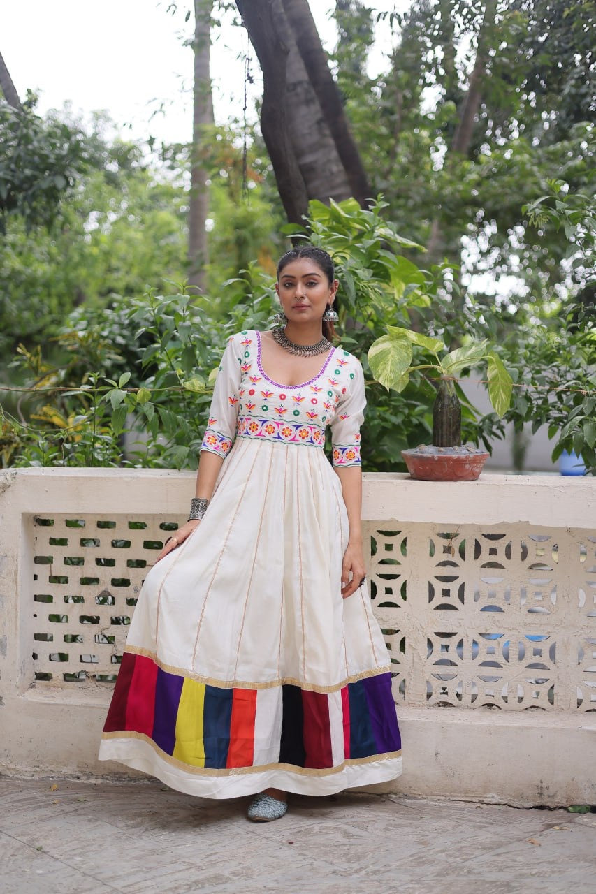 SHIVTRAA DESIGNER NAVRATRI GAMTHI WORKED GOWN COLLECTION BY 2025