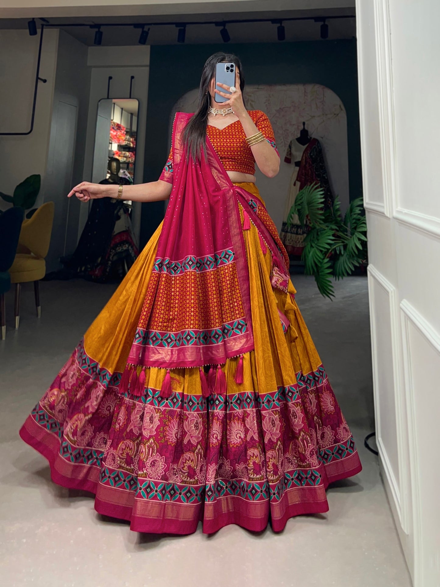 Glamour Designer Tussar Silk Lehenga Choli Can’t Wait For Most Affordable Designs