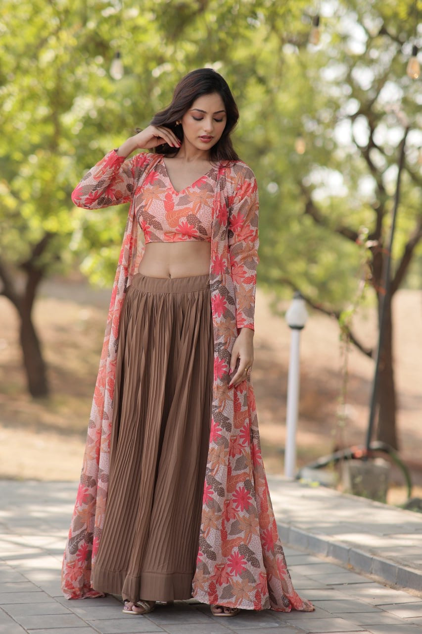 Exquisite Craftsmanship Designer Three Lehenga Choli For Modern Girls