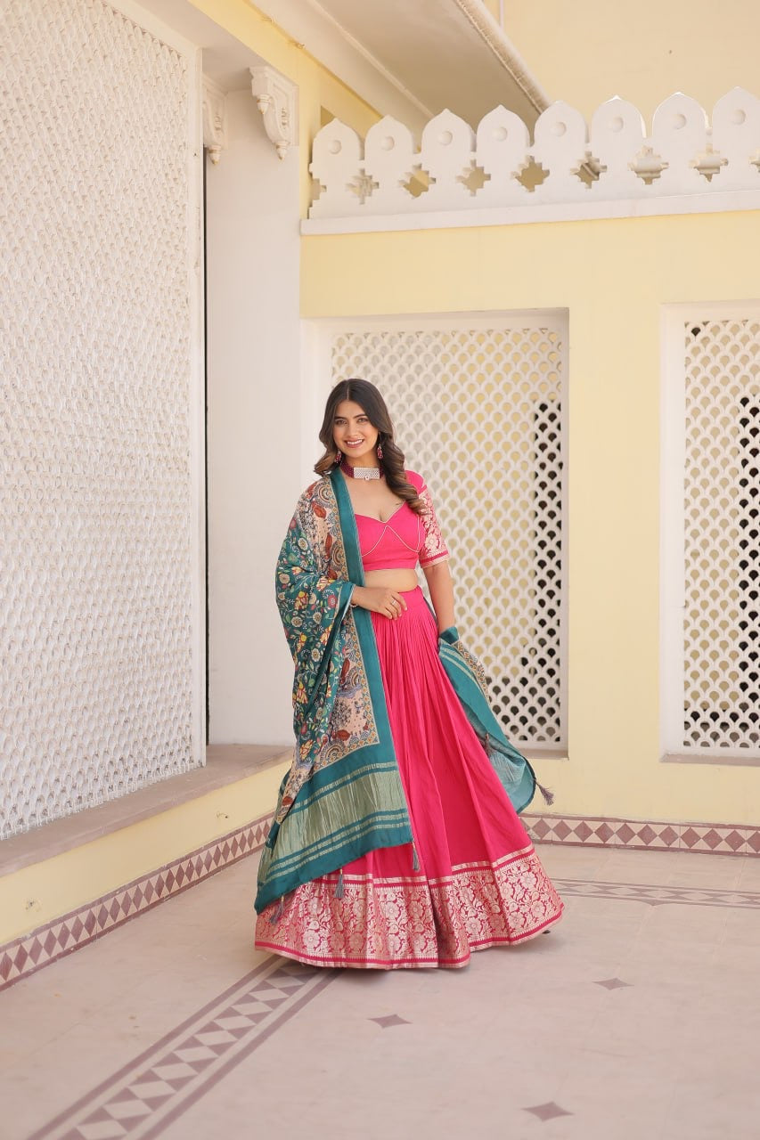 Three Designer Timeless Trends Wedding Functional Lehenga Choli