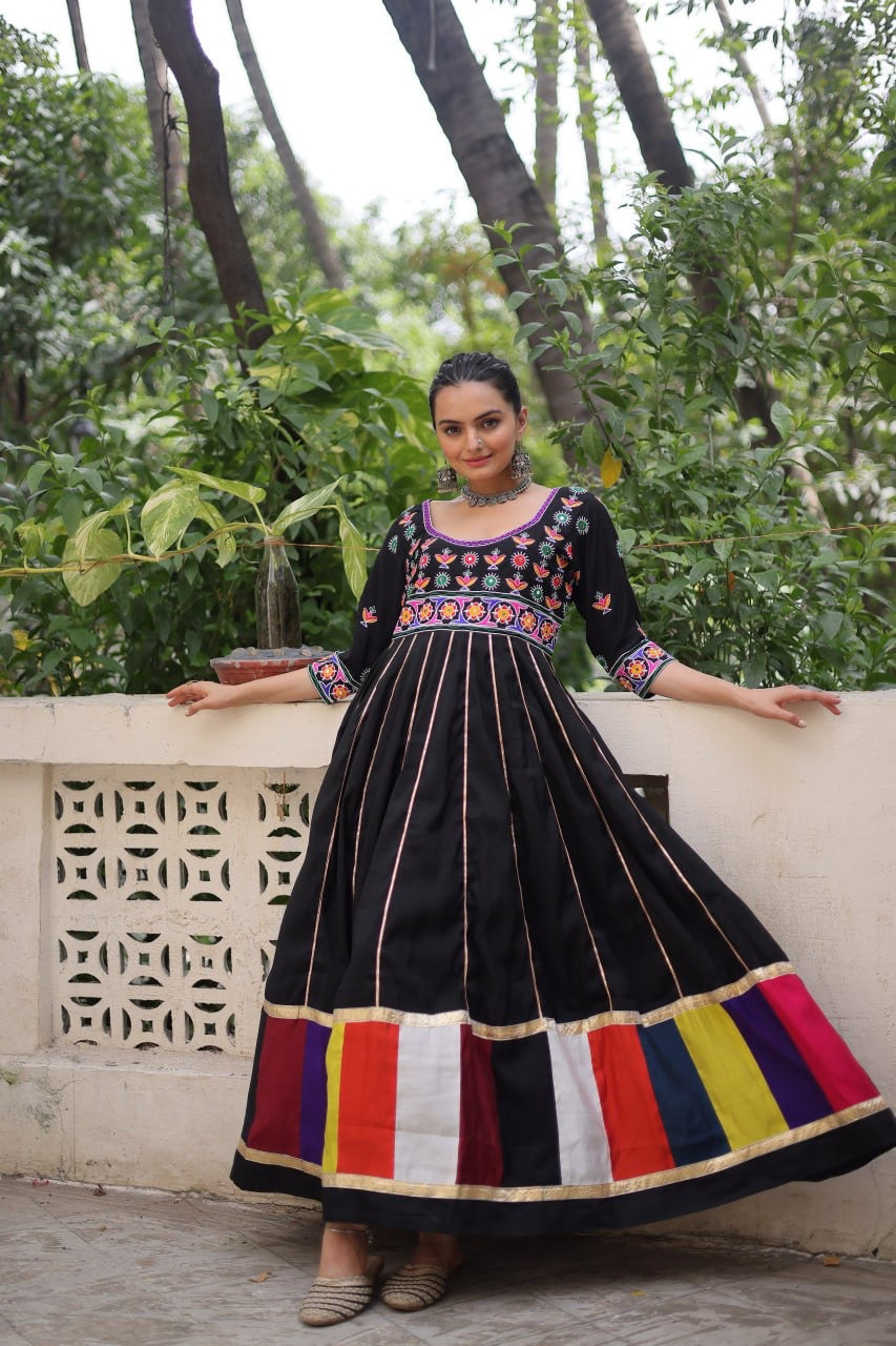 SHIVTRAA DESIGNER NAVRATRI GAMTHI WORKED GOWN COLLECTION BY 2025