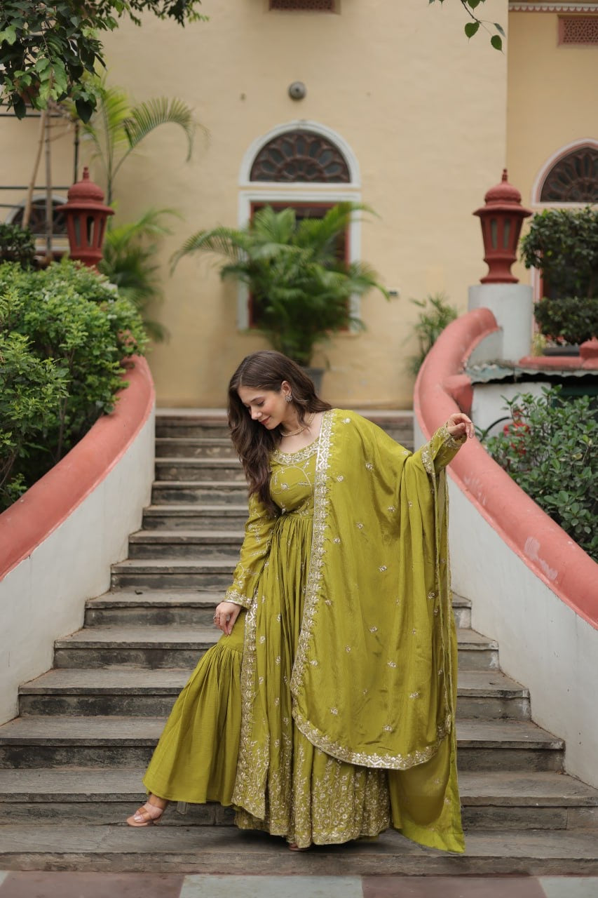 SHIVTRAA LUX LUXURY PREMIUM DESIGNER READYMADE TOP-SHARARA-DUPATTA COLLECTIONS 2025